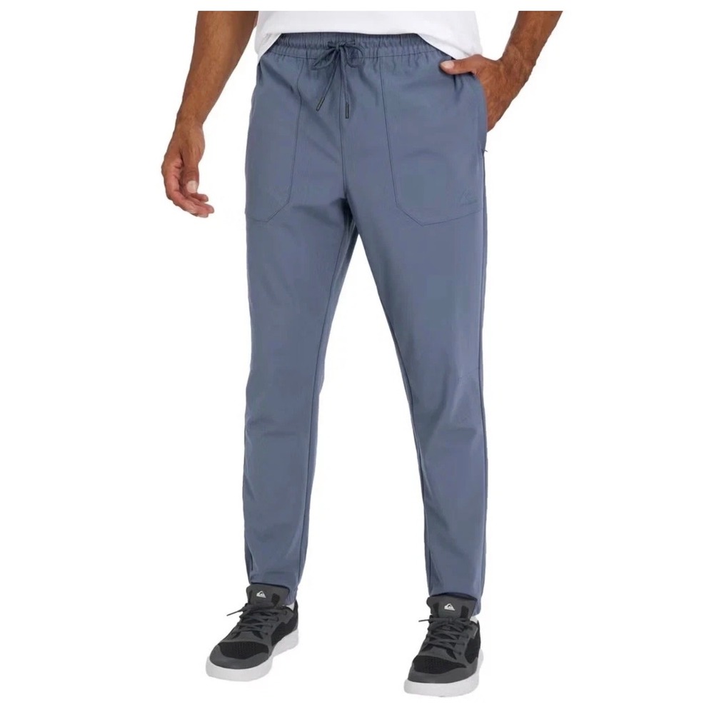 Quiksilver DryFlight Blue Jogger Pants Mens •XXL• Regular Fit Techwear Gorpcore